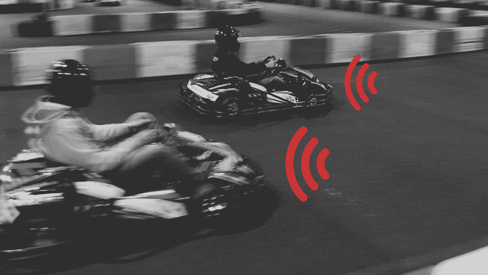 Control the speed of karts.